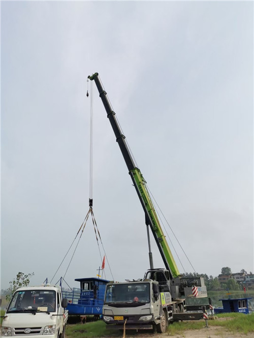 枣强县桥梁建设吊装案例